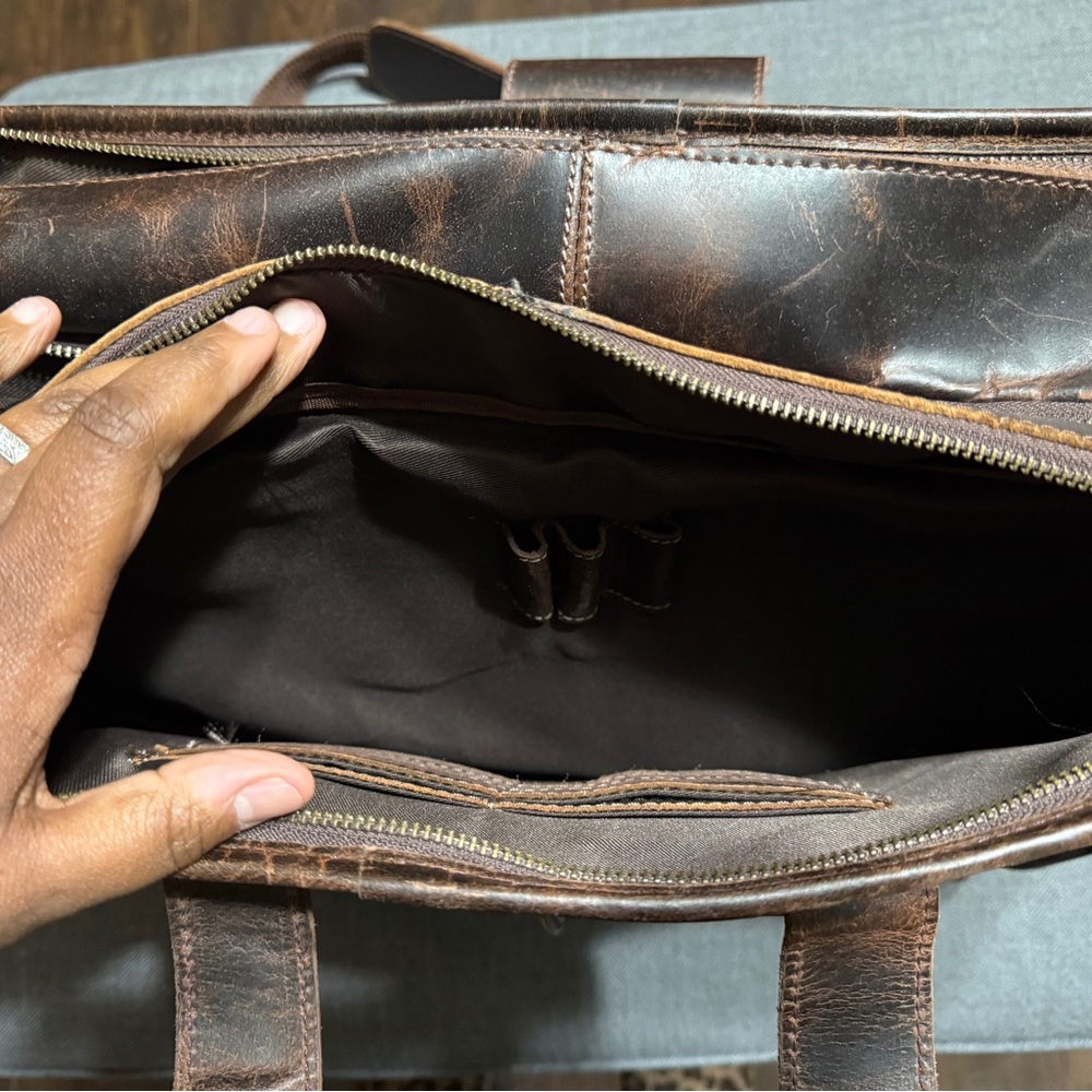 Leather Briefcase - Picture 5 of 12